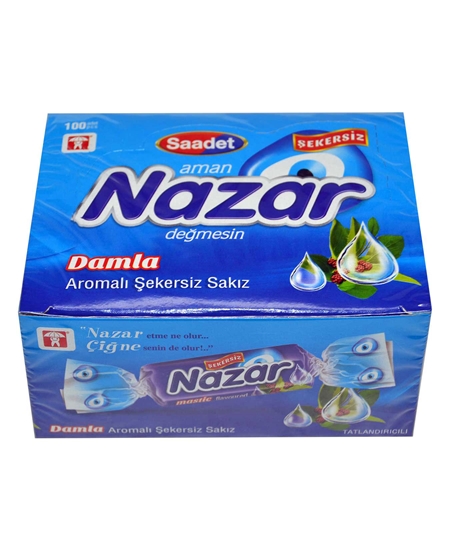 Picture of Nazar Sakız 100'lü Paket Damla Sakızı Aromalı Şekersiz