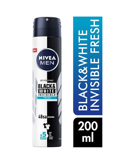 Picture of Nivea Deodorant 200 ml Men Black & White Invisible Fresh