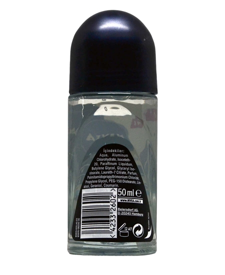 Picture of Nivea Men Roll On Men 50 ml Invisible Black & White Fresh