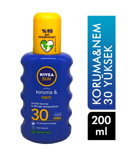 Picture of Nivea Sun Protect & Moisture, Sun Spray 200 Ml - 30 SPF