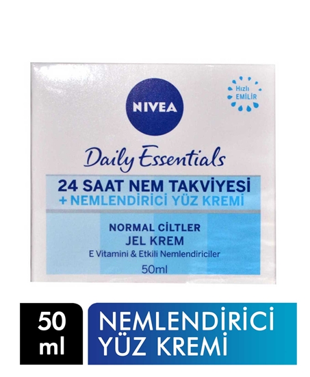 Picture of Nivea Daily Essentials Face Cream 50 Ml - 24 Hours Moisture Supplement