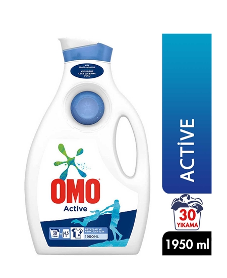 Picture of Omo Liquid Laundry Detergent  30 Wash 1950 ml Active