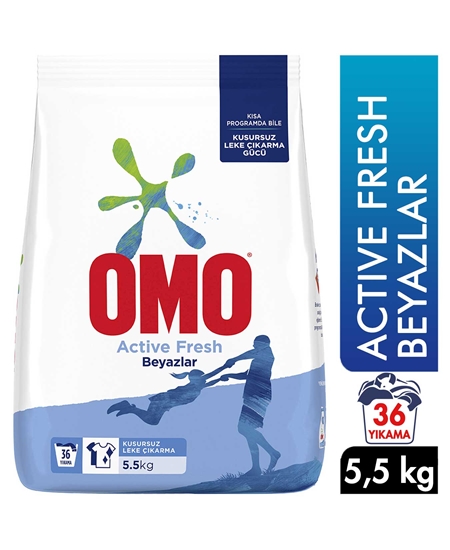 Picture of Omo Active Fresh Laundry White Bun 4 X 5.5 kg