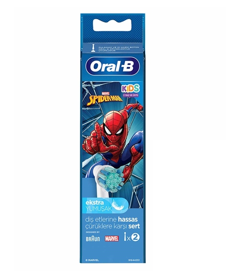 Picture of Oral-B Şarjlı Yedek Başlık 2'li Spiderman