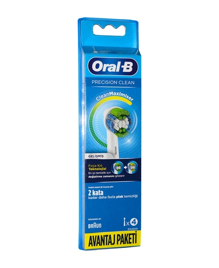 Picture of Oral-B Şarjlı Diş Fırçası Yedek Başlık 4'lü Precision Clean