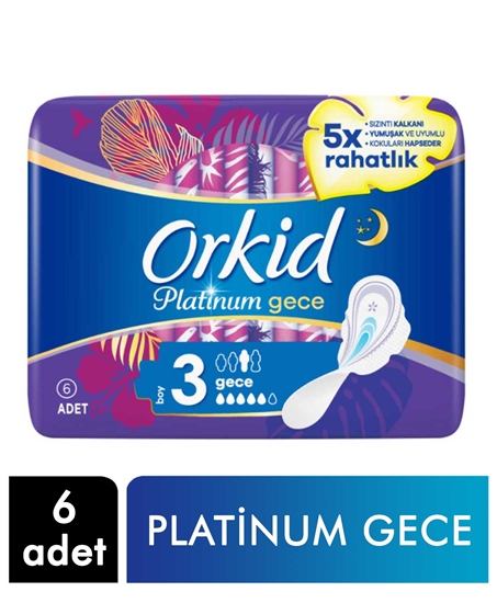 Picture of Orkid Hijyenik Ped Platinum 6'lı Gece