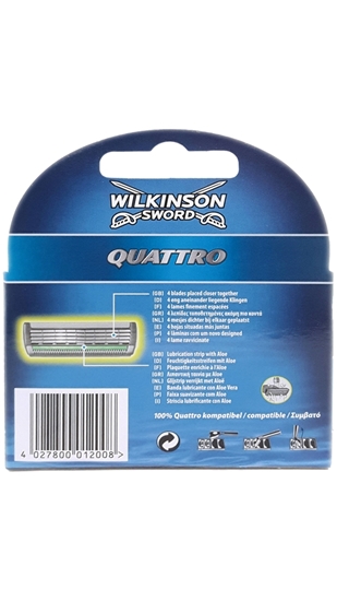 Picture of P-Wilkinson Sword Quattro Plus Yedek Bıçak 4'lü