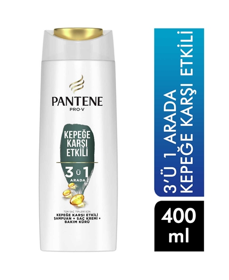 Picture of Pantene Şampuan 400 ml Kepeğe Karşı Etkili 3 in 1