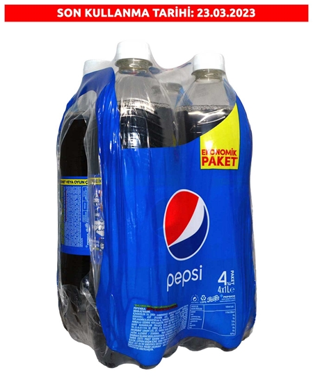 Picture of Pepsi Kola 1 lt Pet X 4'lü Ekonomik Paket