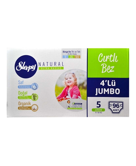 Picture of Sleepy Baby Diapers 96 Pack Natural Ultra Sensitive 5 Junior 11-18 kg