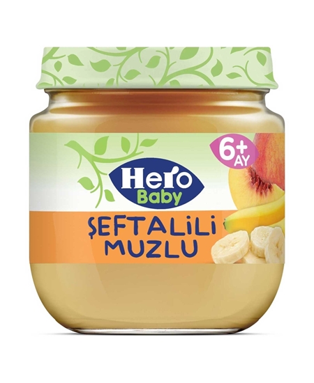 Picture of HERO BABY KAVANOZ MAMASI 125 GR ŞEFTALİ MUZ