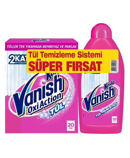 Picture of Vanish Kosla Tulle Whitener 450 g  Gold  + Tulle Brightener 450 ml