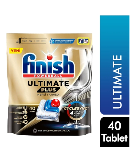 Picture of Finish Powerball Ultimate Dishwashing Tablet Plus All in One 40 Wash