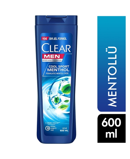 Picture of Clear Şampuan 600 ml Men Cool Sport Mentol Kepeğe Karşı Etkili