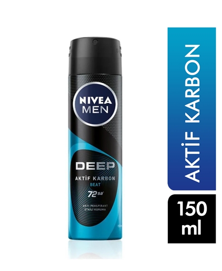 Picture of Nivea Deodorant 150 ml Deep Beat Activated Carbon For Men