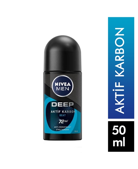 Picture of Nivea Roll On 50 ml Deep Beat Activated Carbon For Men