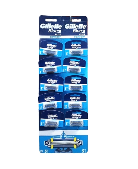 Picture of Gillette Blue 3 Disposable Razor Carded Comfort Plus 10's