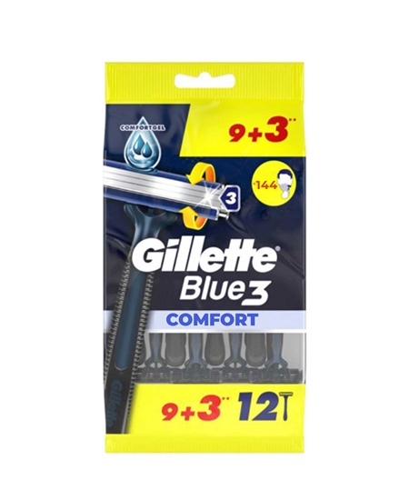 Picture of Gillette Blue3 Disposable Shaving Razor 9+3 Comfort