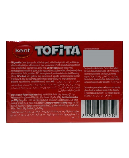 Picture of Tofita Şeker 20'li Paket Vişne Aromalı Meyve Sulu Toffe