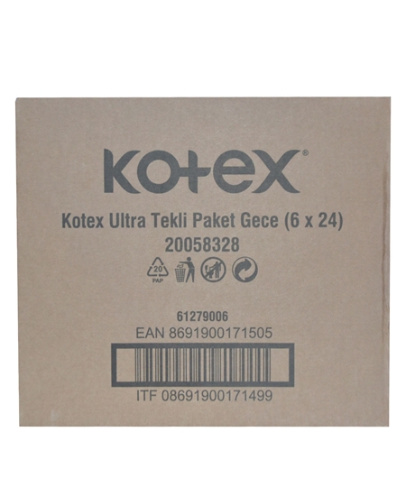 Picture of Kotex Hygienic Pads Ultra 6's Night