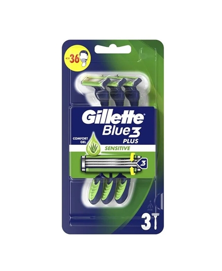 Picture of Gillette Blue3 Sensitive Razor 3 Pack