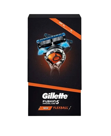 Picture of Gillette Fusion5 Proglide Refill  Razor Blade 4's + Fusion5 Proglide Flexball 1UP Shaving Razor Father's Day Special Set