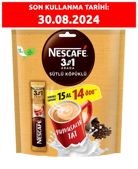 Picture of Nescafe 3 in 1 17.4 gr 15's Pack Milky Foamy