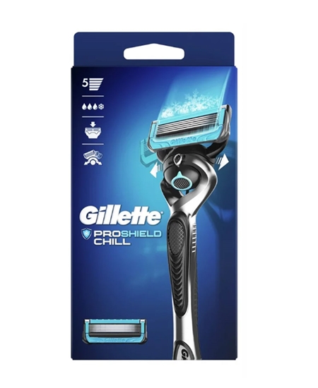 Picture of Gillette Fusion5 Proshield Chill Shaving Razor +  2  Refill 2UP