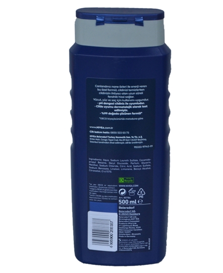 Picture of Nivea Men Shower Gel 500 ml Energy Fresh Effect