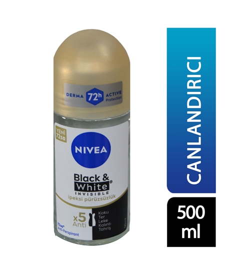 nivea, nivea roll on, rollon, rolon, kadın roll on, nivea kadın roll on, kadın rolon, stick, koltukaltı stick, koltuk altı stick, kadın koltuk altı stick, ter kokusu önleyici, ter önleyici, nivea Invisible Black&White 50 ml satın al, nivea Invisible Black&White 50 ml fiyat